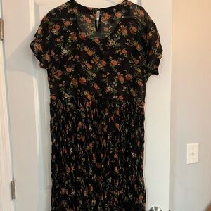 Vintage Sheer Flower Dress